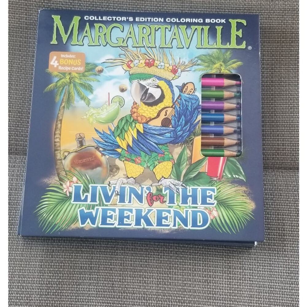 New Margaritaville Live in the Weekend Adult Coloring Book Collector's Edition